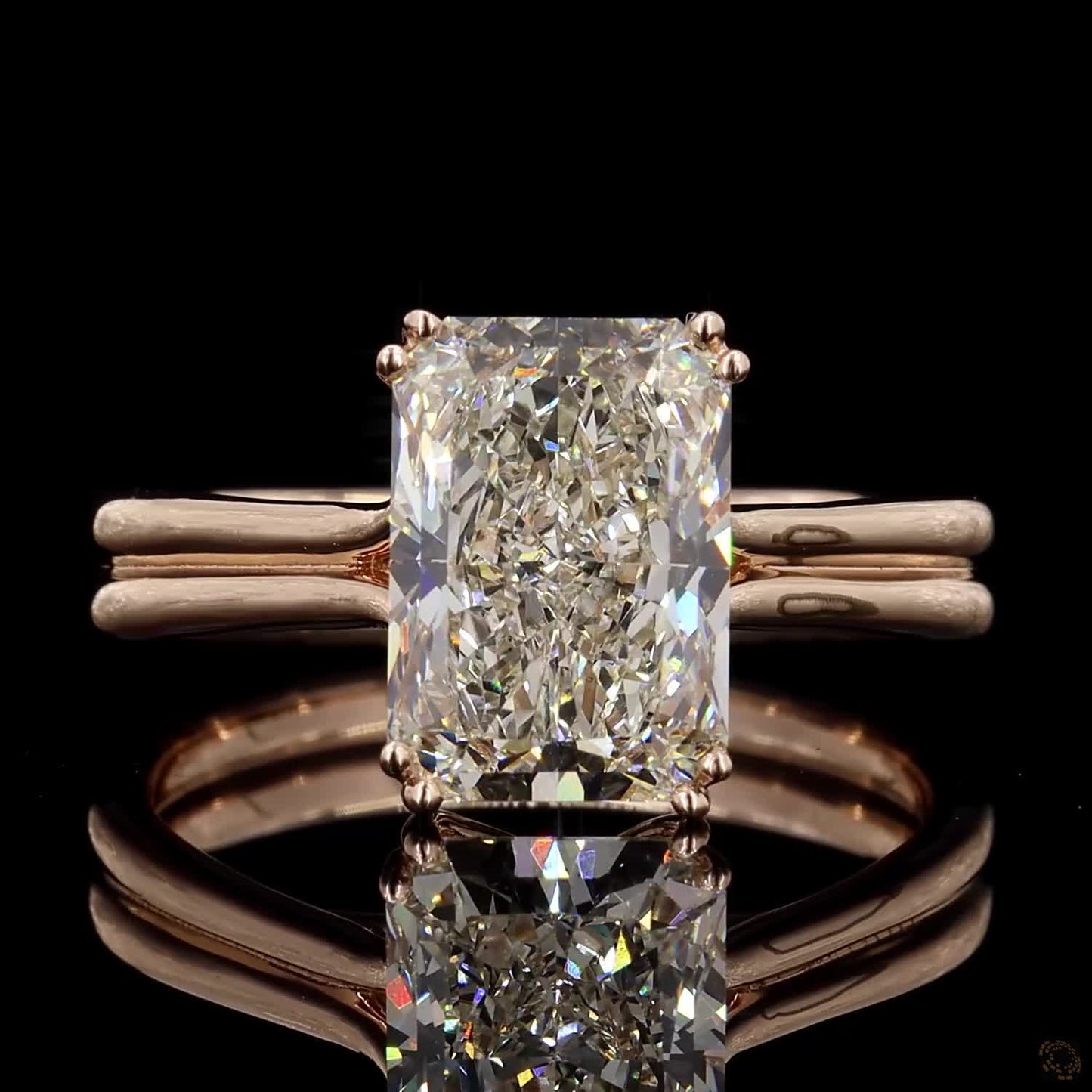 3.00 Carat Radiant Shape Lab grown Diamond Woman Ring