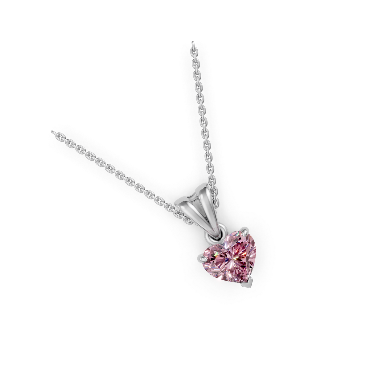 V.01 Pendant - White Gold