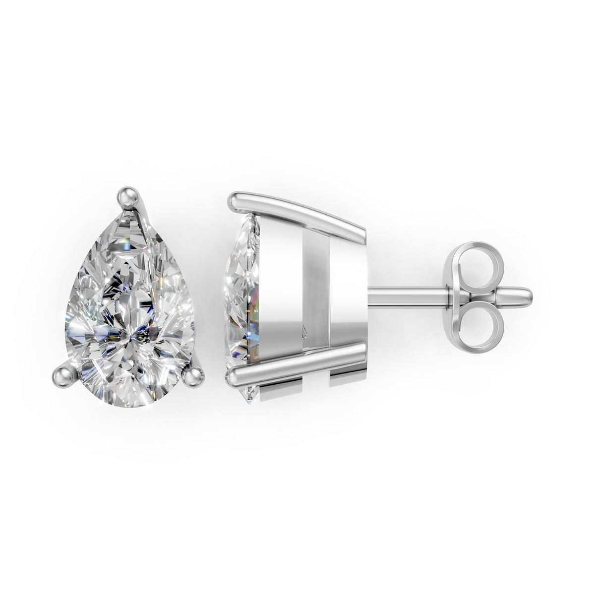 V.02 Earring - White Gold