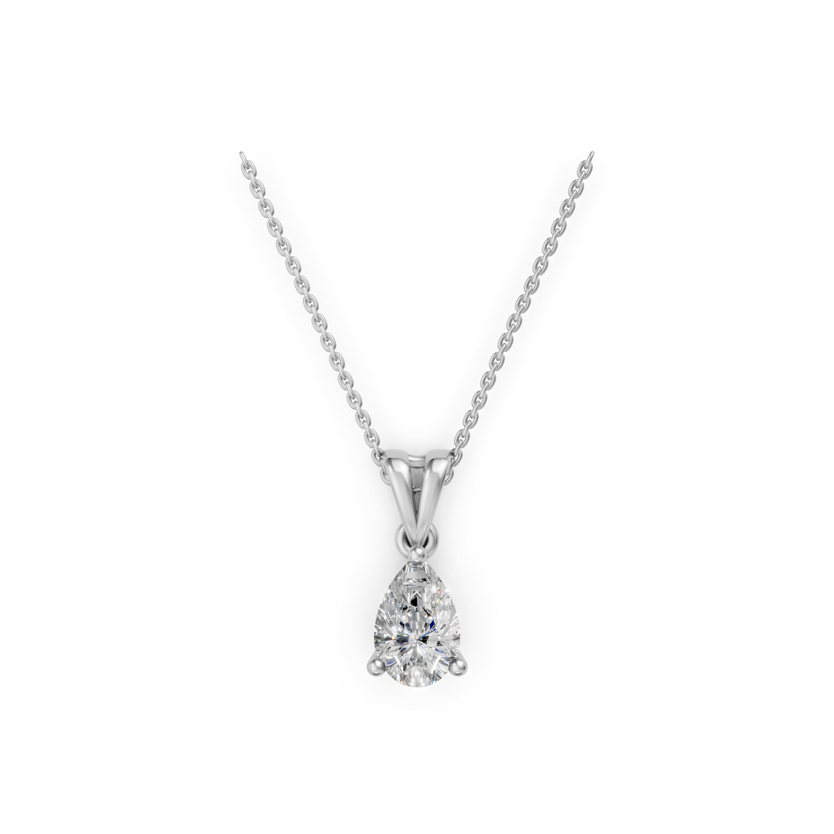 V.02 Pendant - White Gold