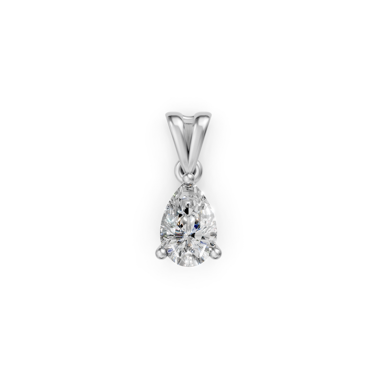 V.02 Pendant - White Gold