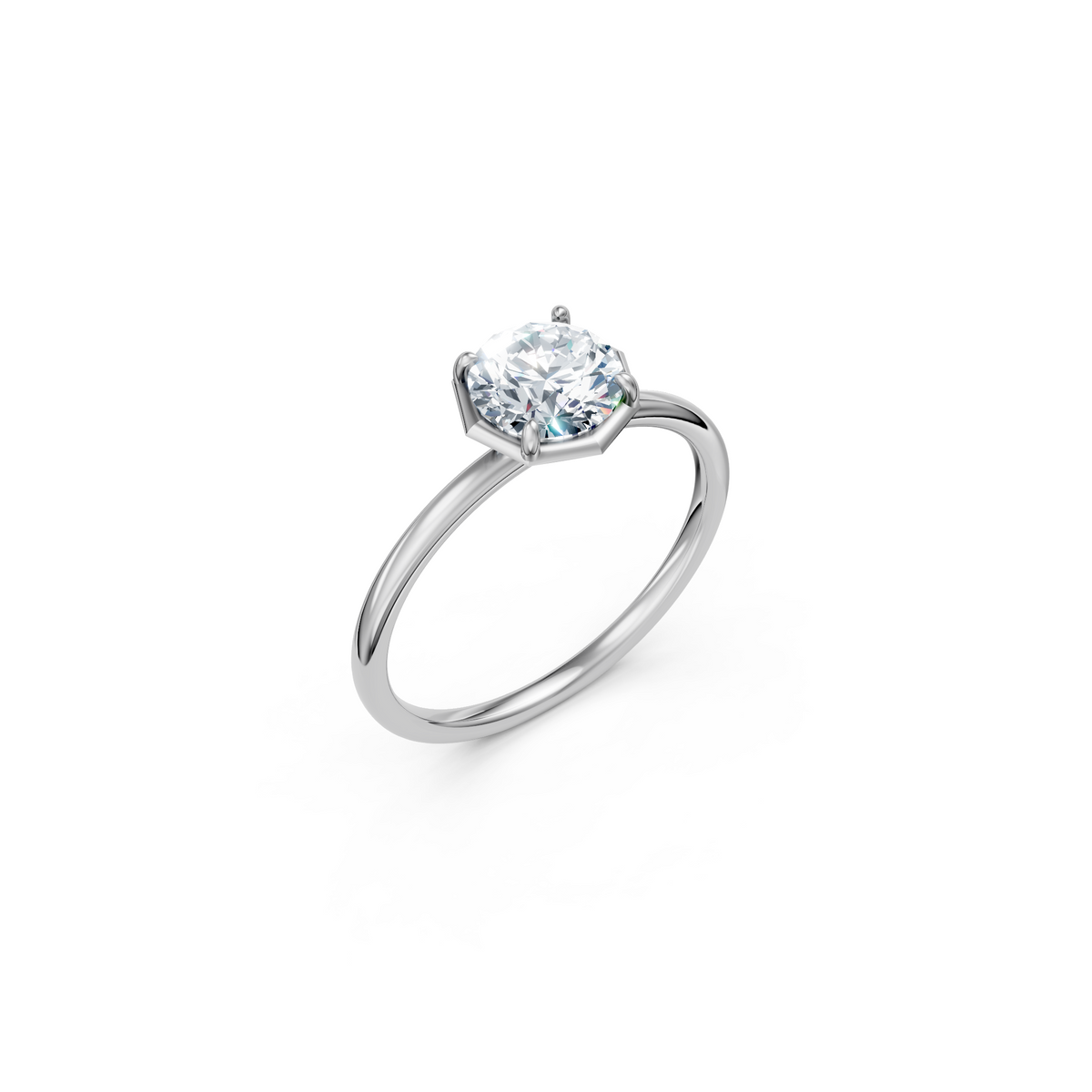 V.02 Ring - White Gold