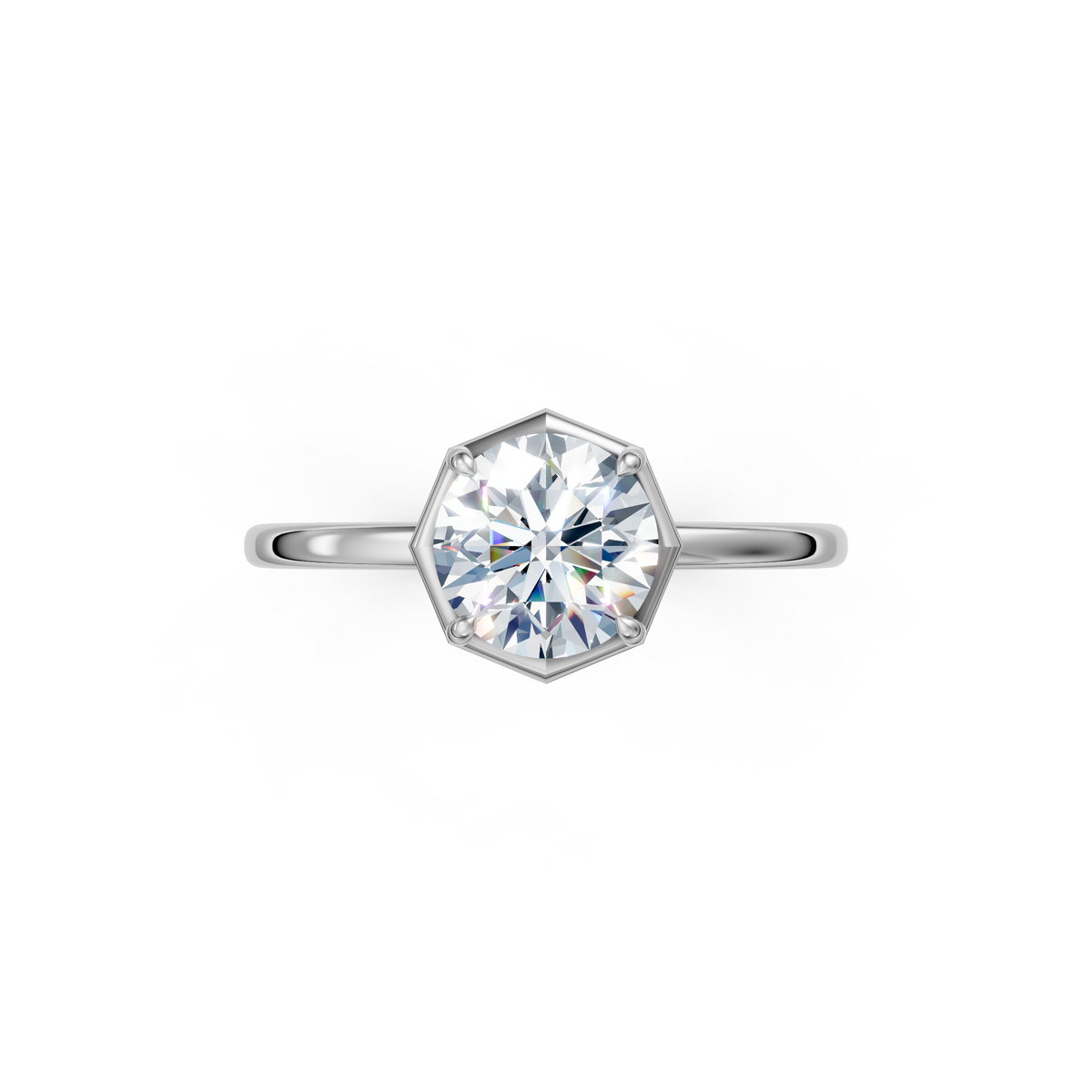 V.02 Ring - White Gold