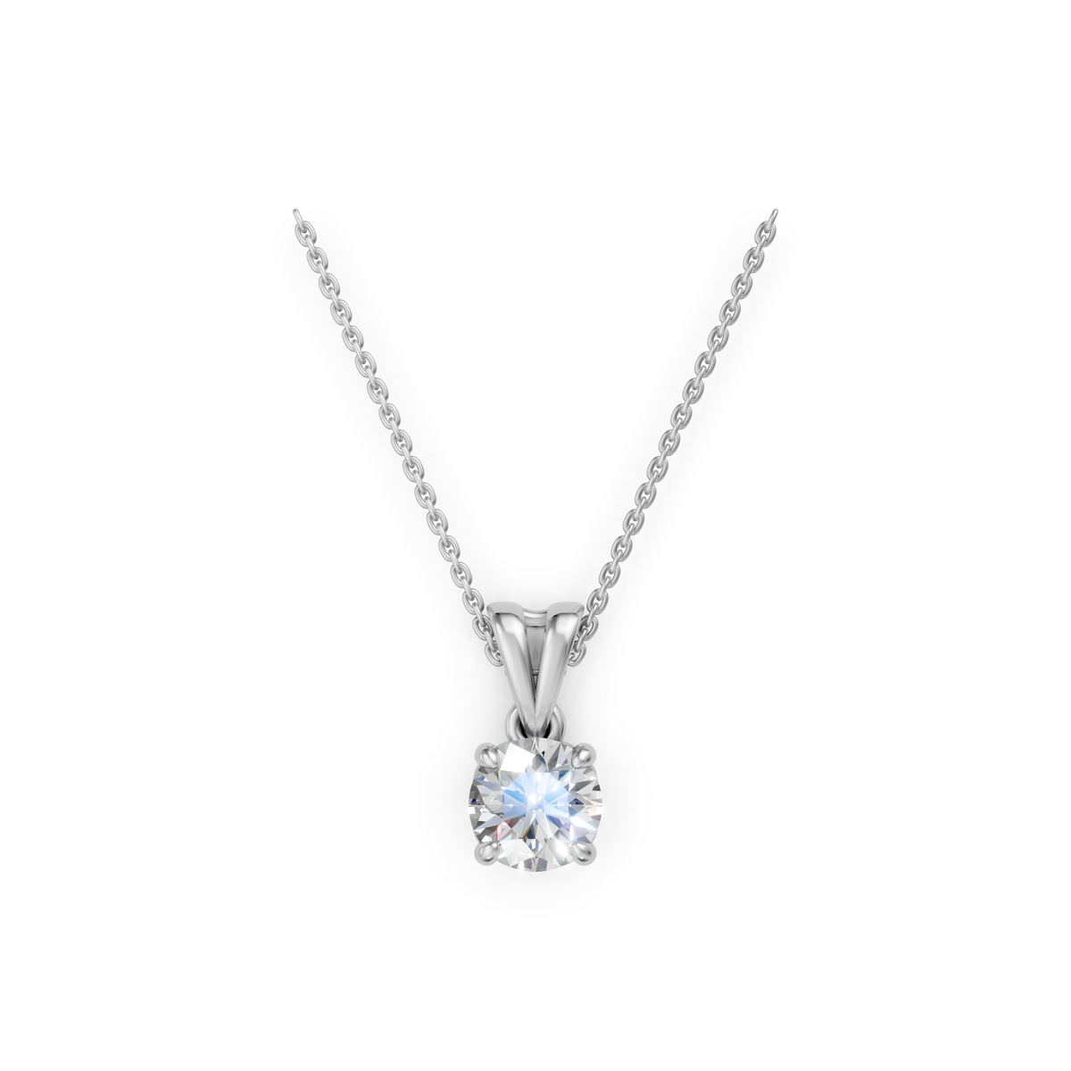 V.03 Pendant - White Gold