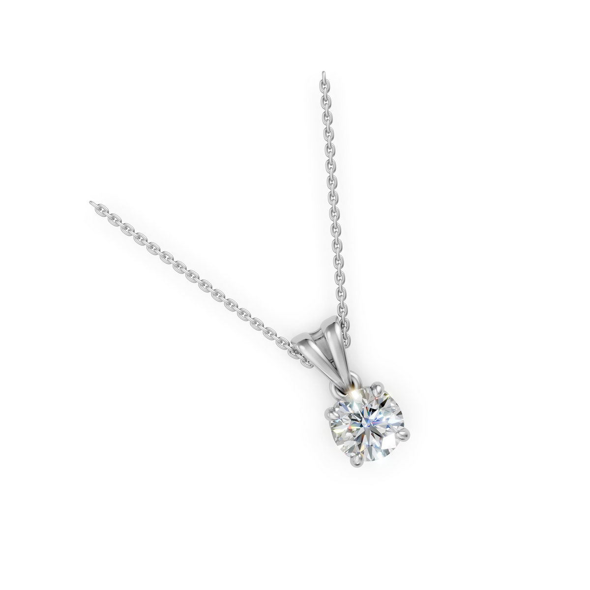 V.03 Pendant - White Gold