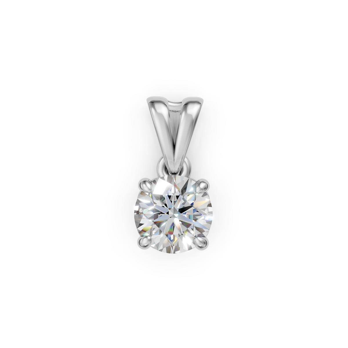 V.03 Pendant - White Gold