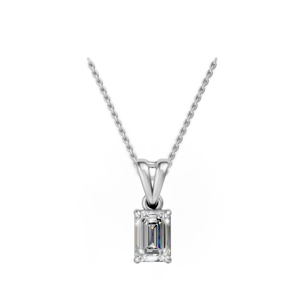 V.04 Pendant - White Gold