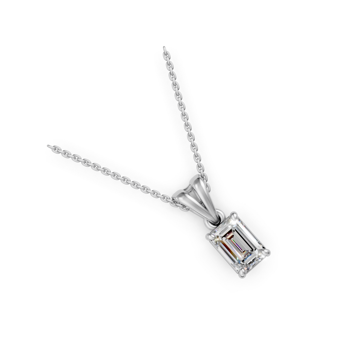 V.04 Pendant - White Gold