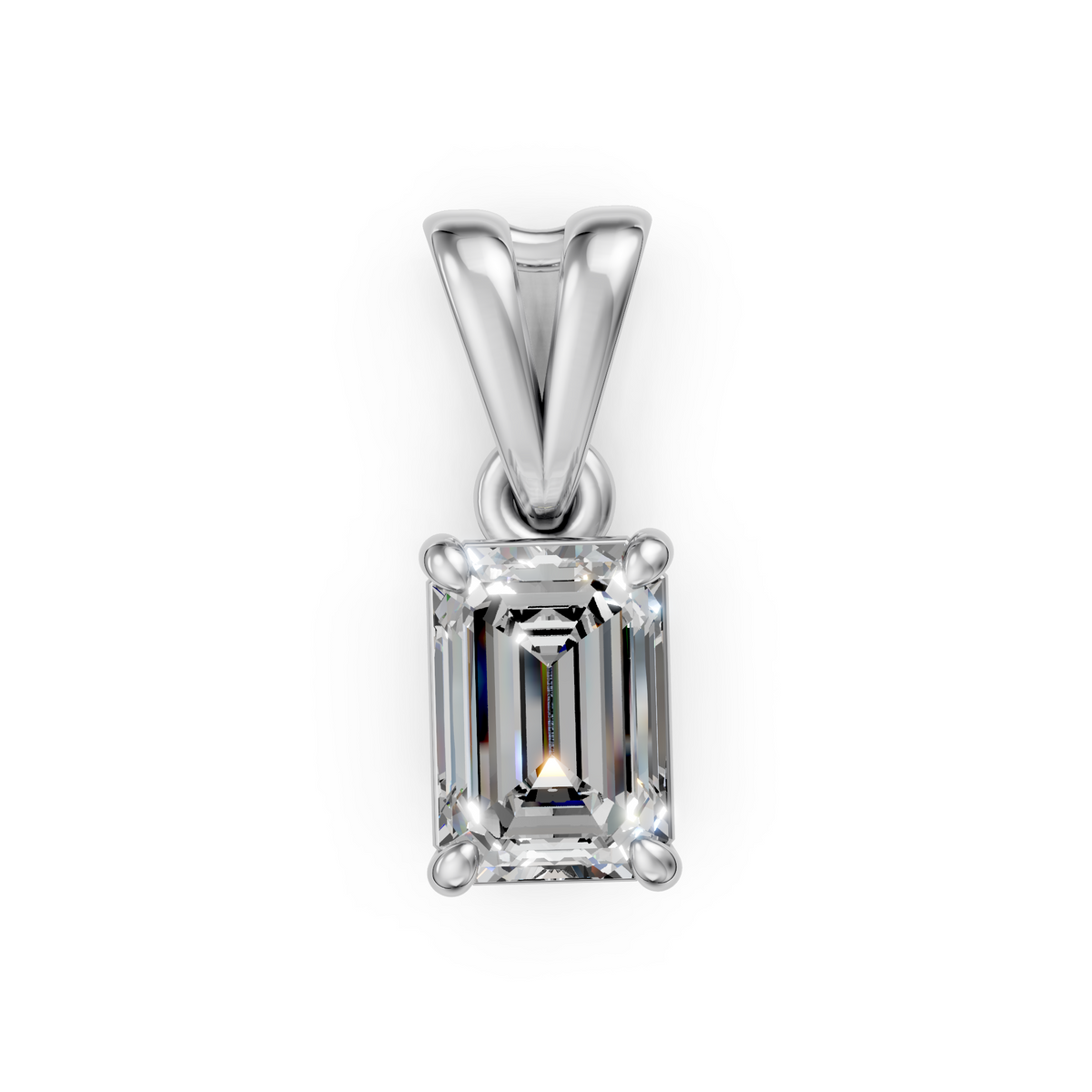 V.04 Pendant - White Gold