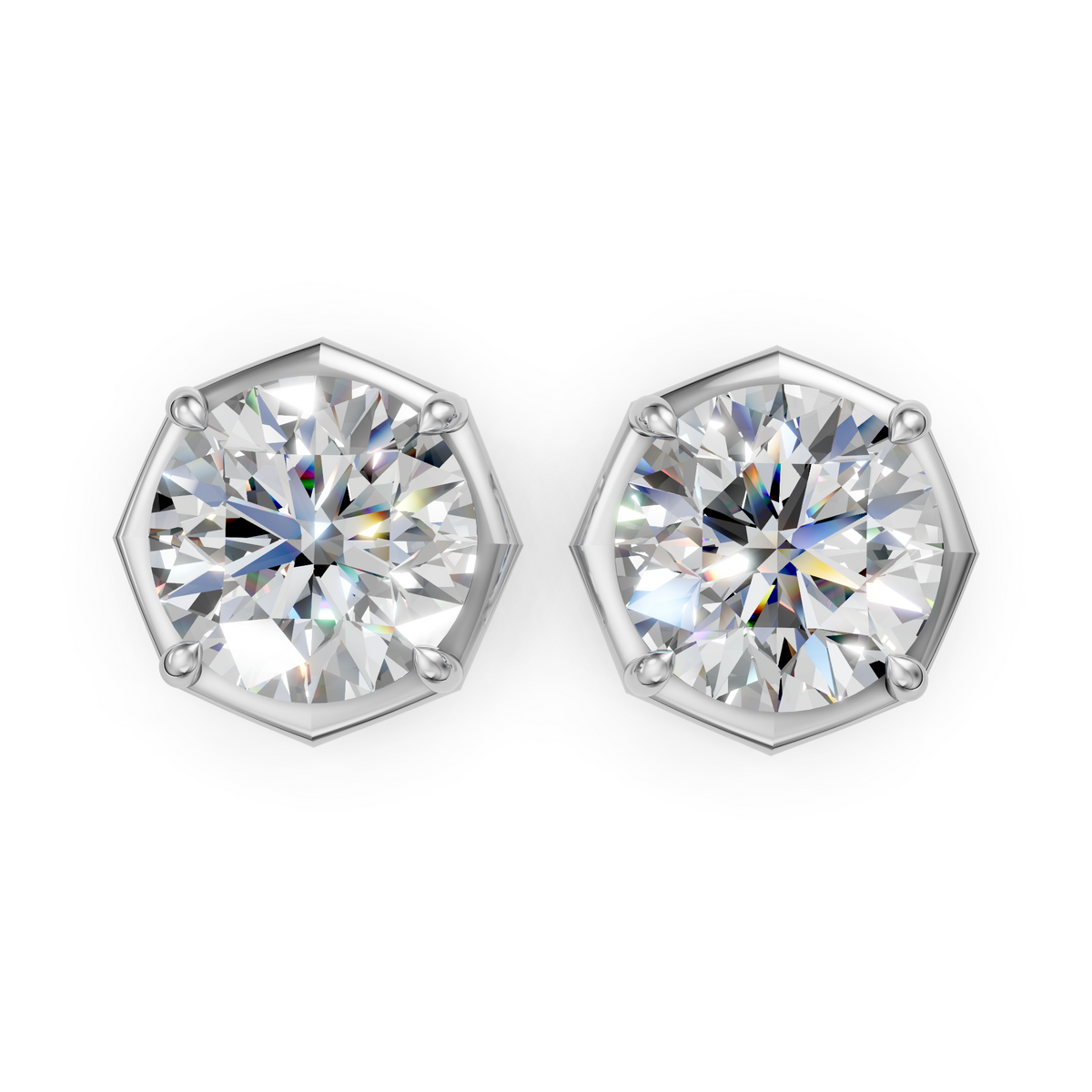 V.05 Earring - White Gold