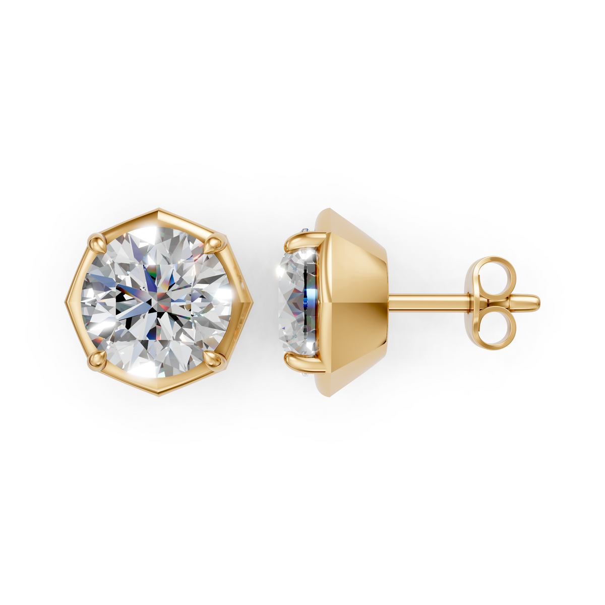 V.05 Earring - Yellow Gold