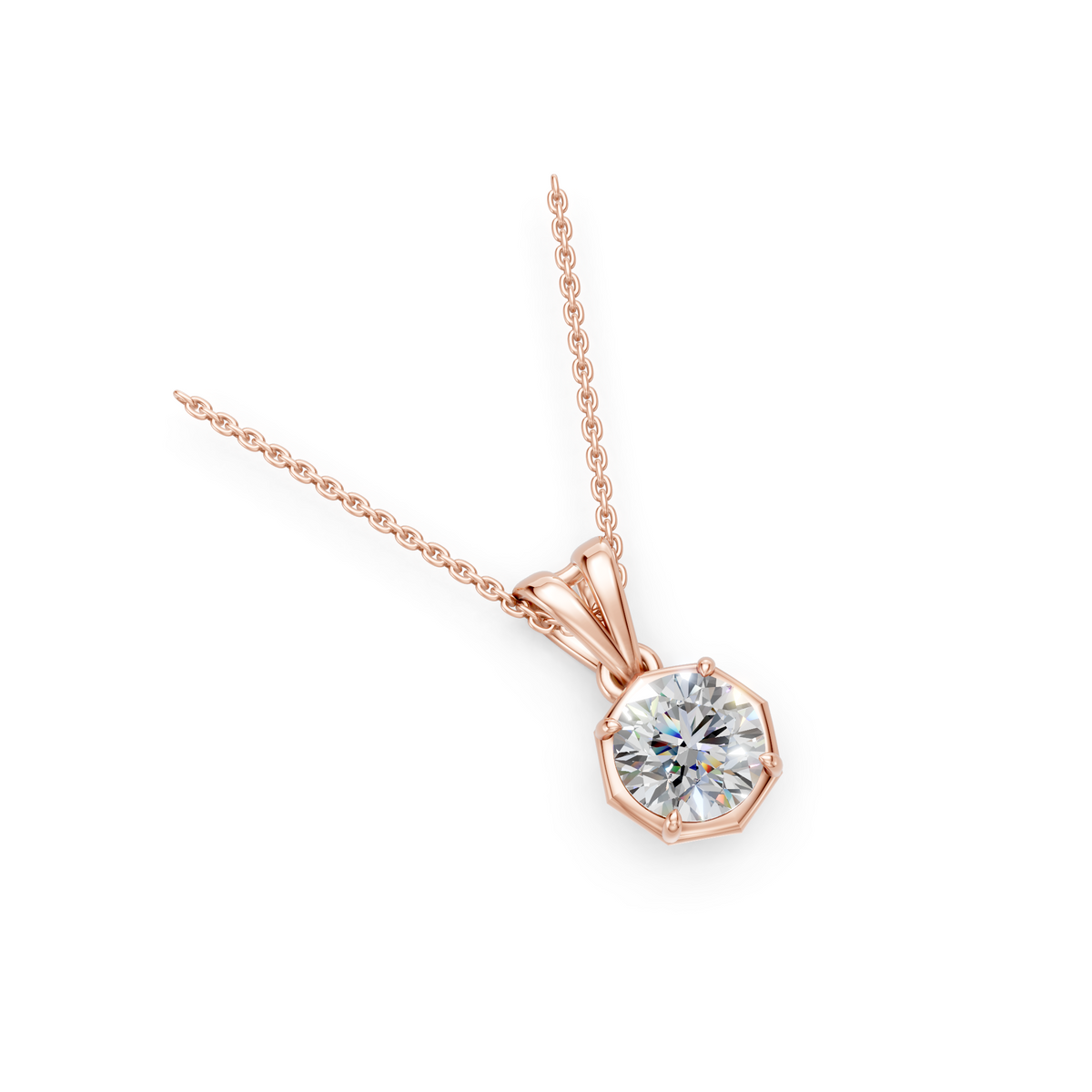 V.05 Pendant - Rose Gold