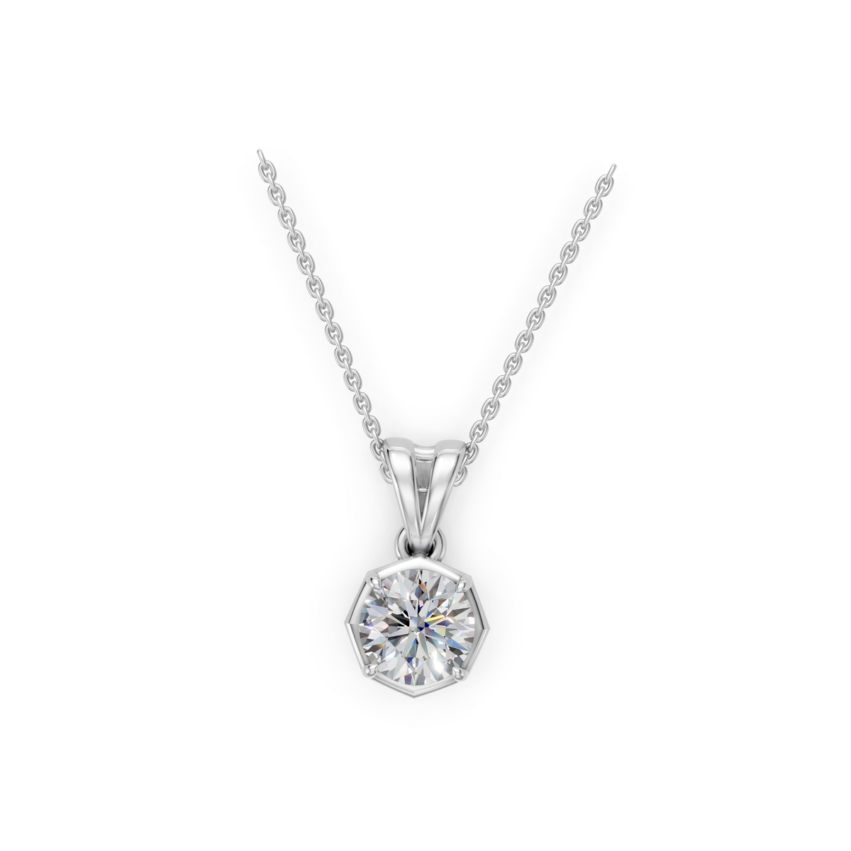 V.05 Pendant - White Gold