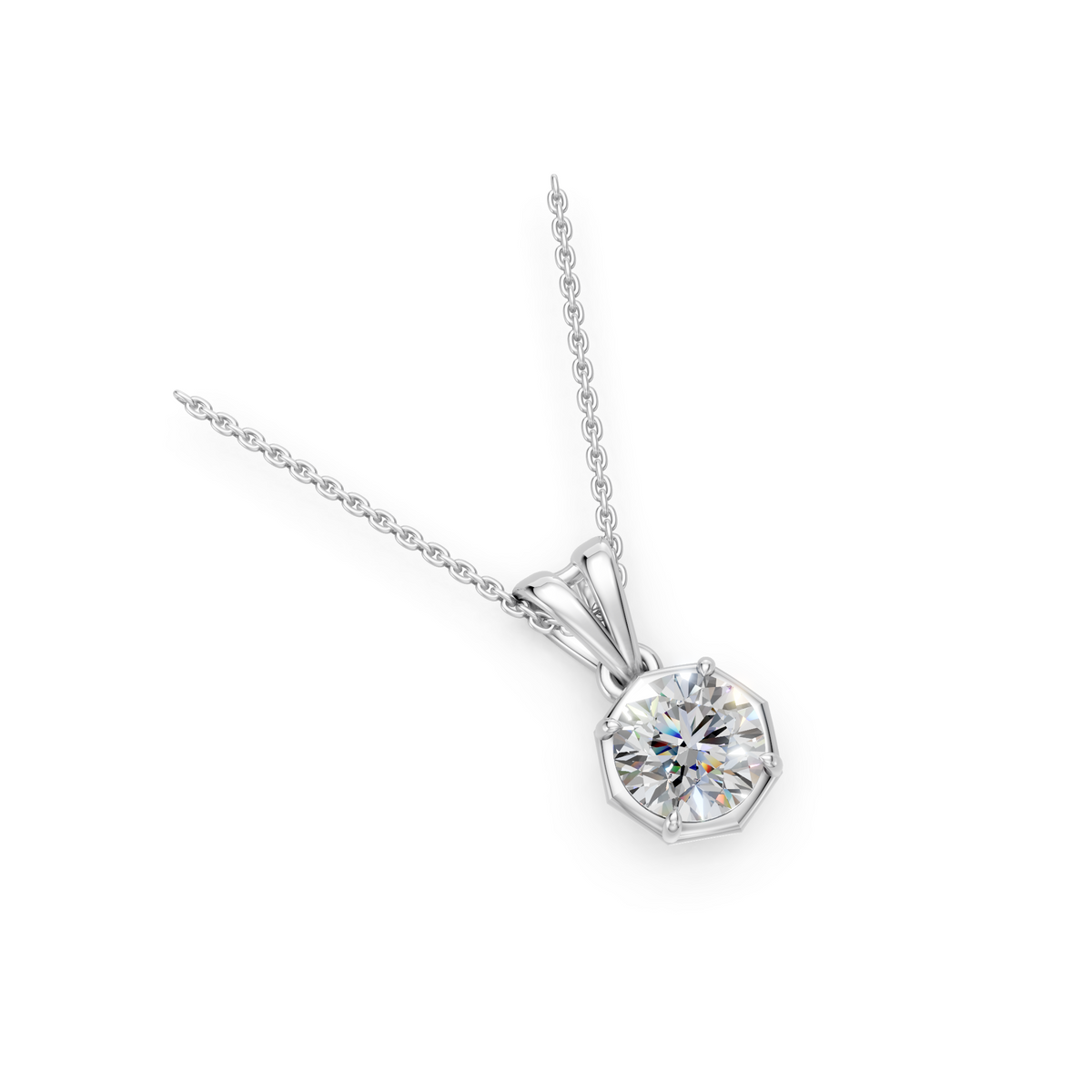 V.05 Pendant - White Gold