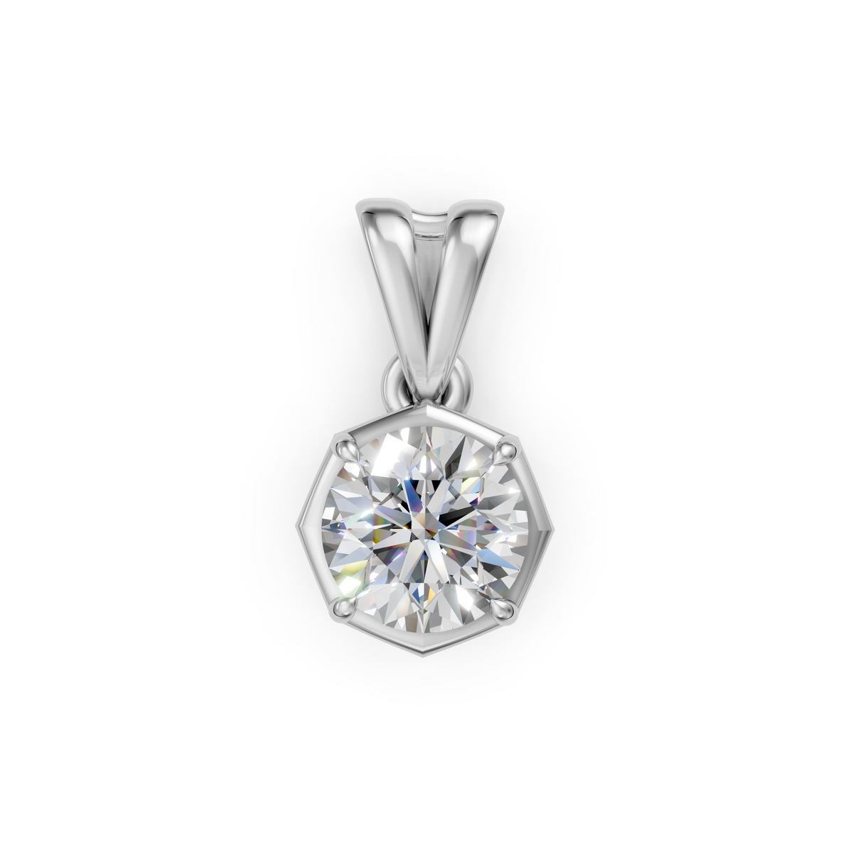 V.05 Pendant - White Gold