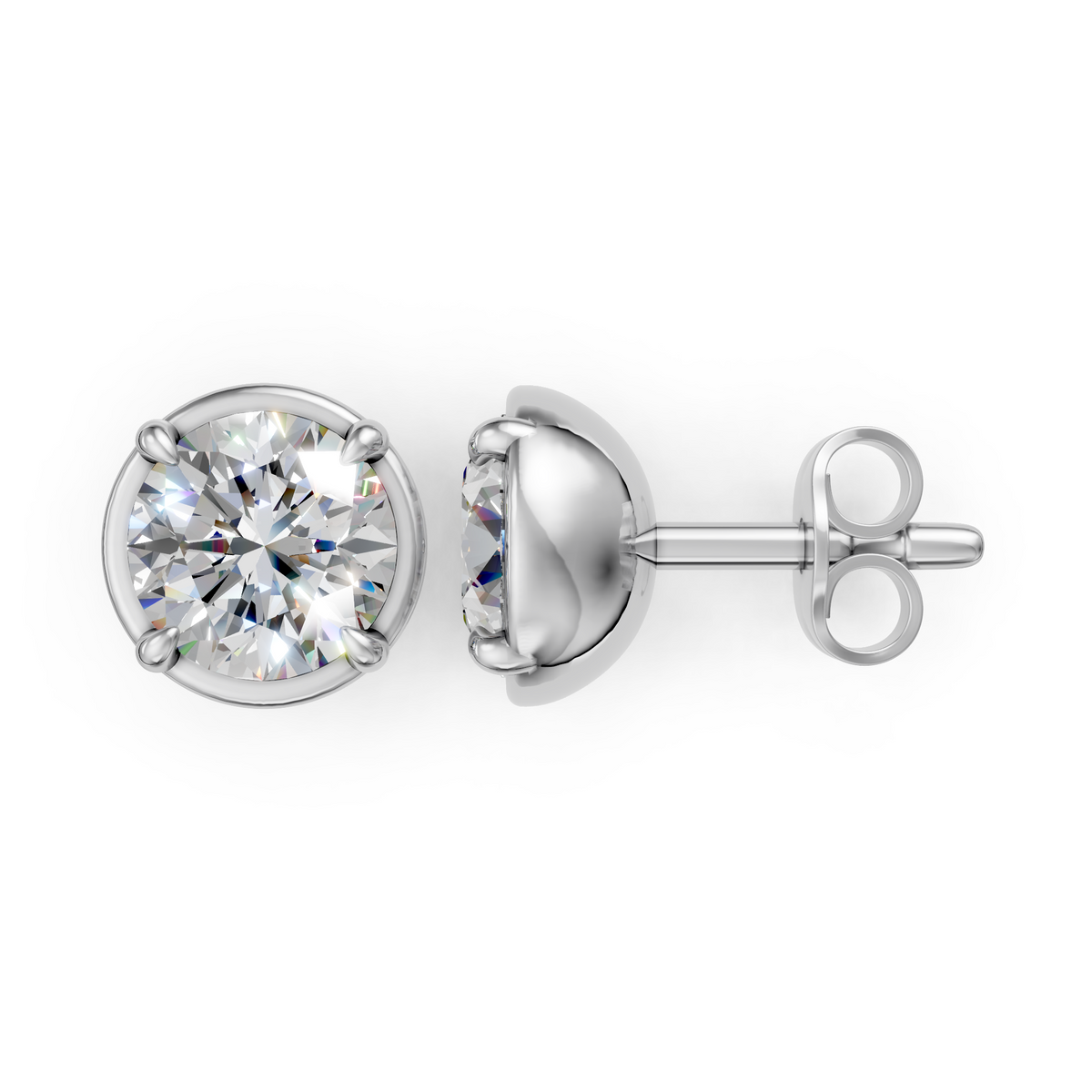 V.07 Earring - White Gold