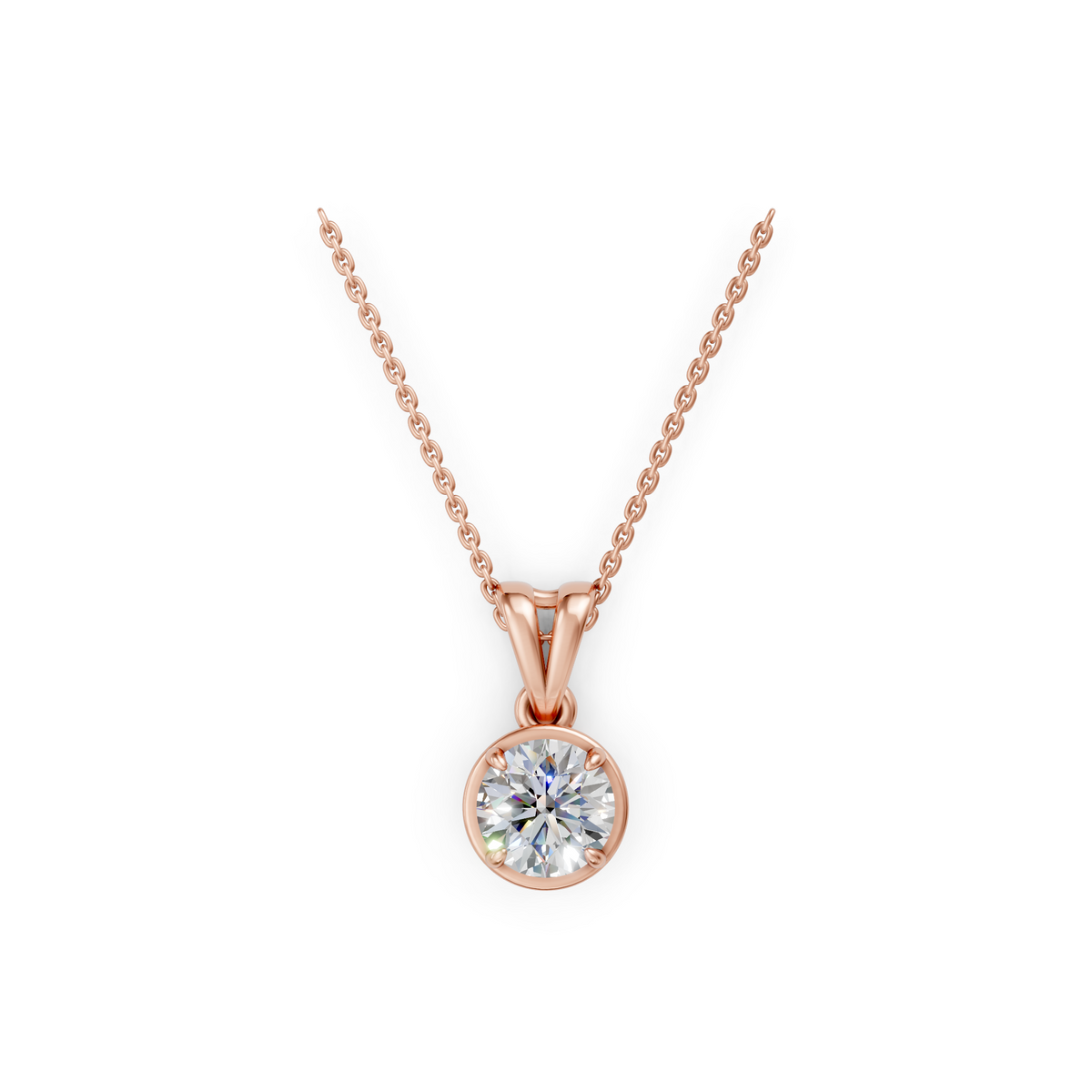 V.07 Pendant - Rose Gold