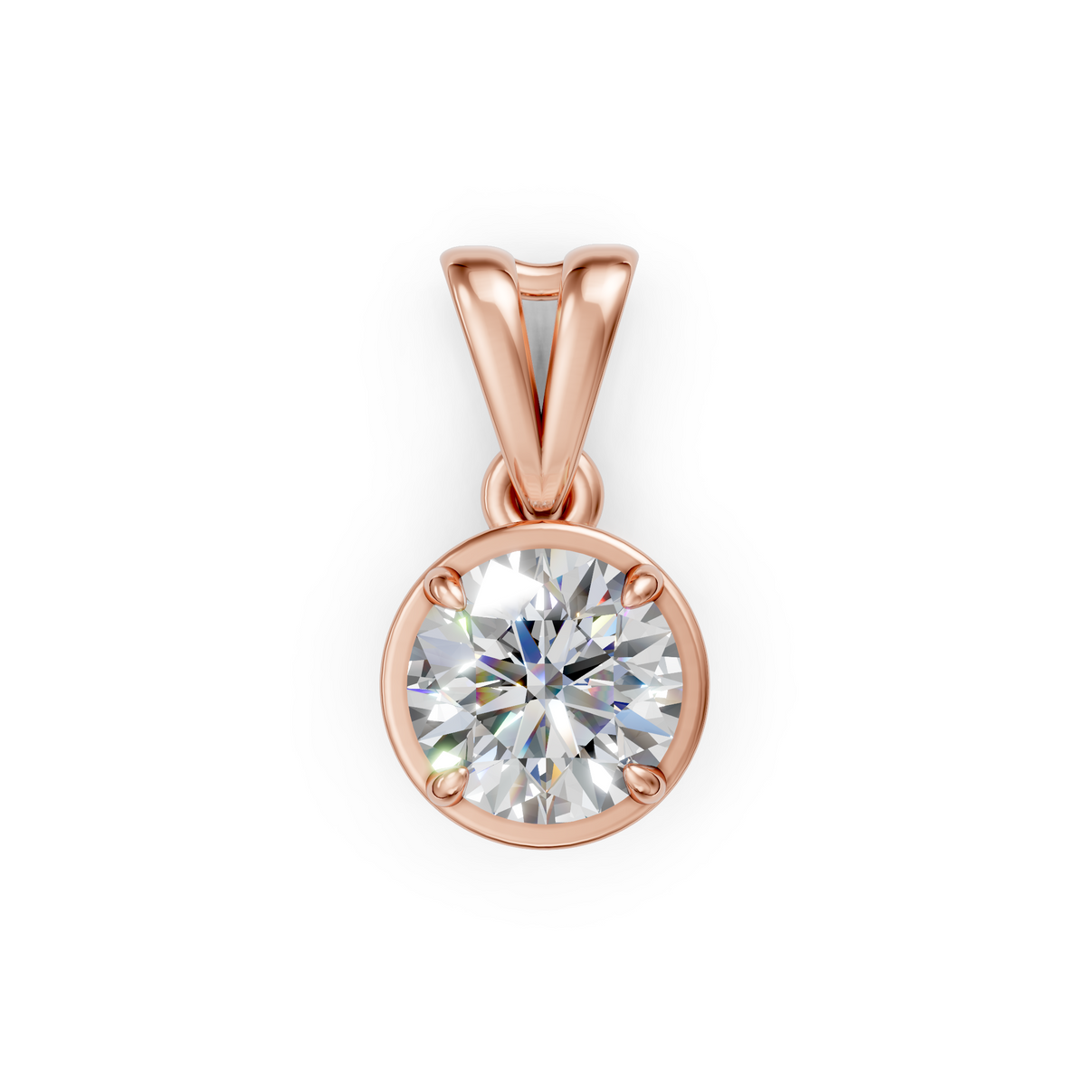 V.07 Pendant - Rose Gold