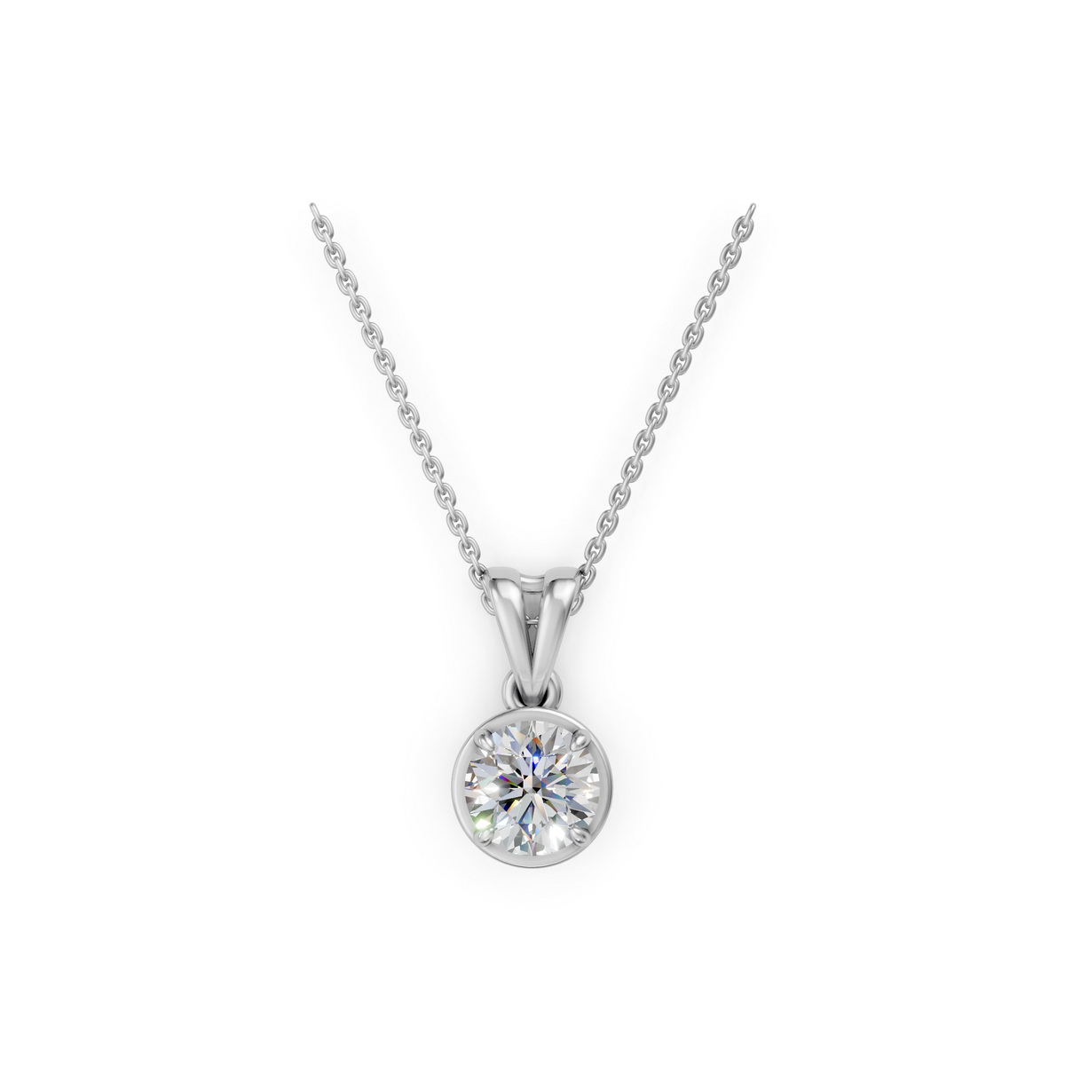V.07 Pendant - White Gold