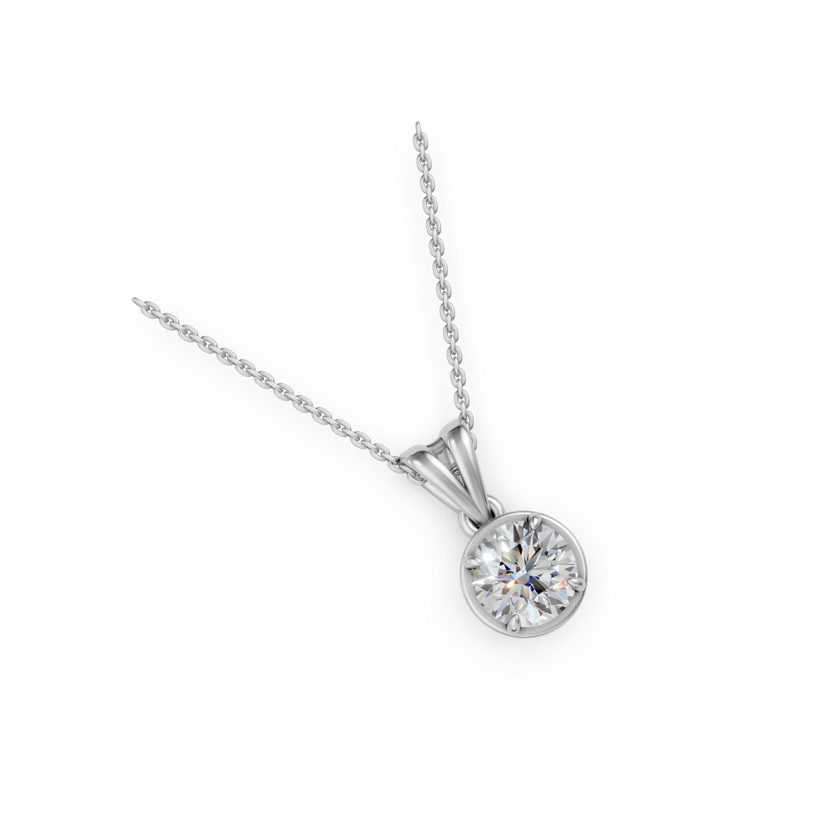 V.07 Pendant - White Gold