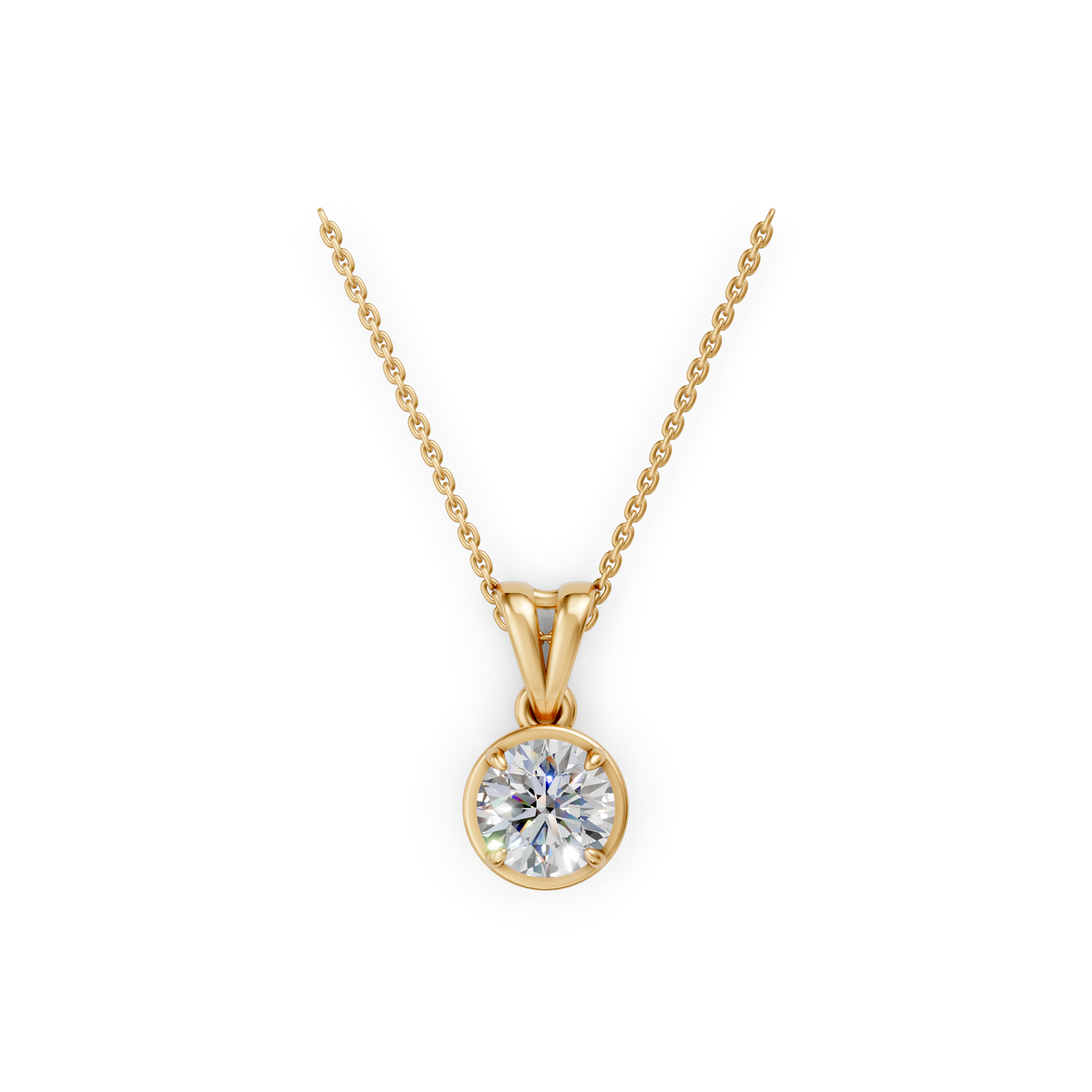 V.07 Pendant - Yellow Gold
