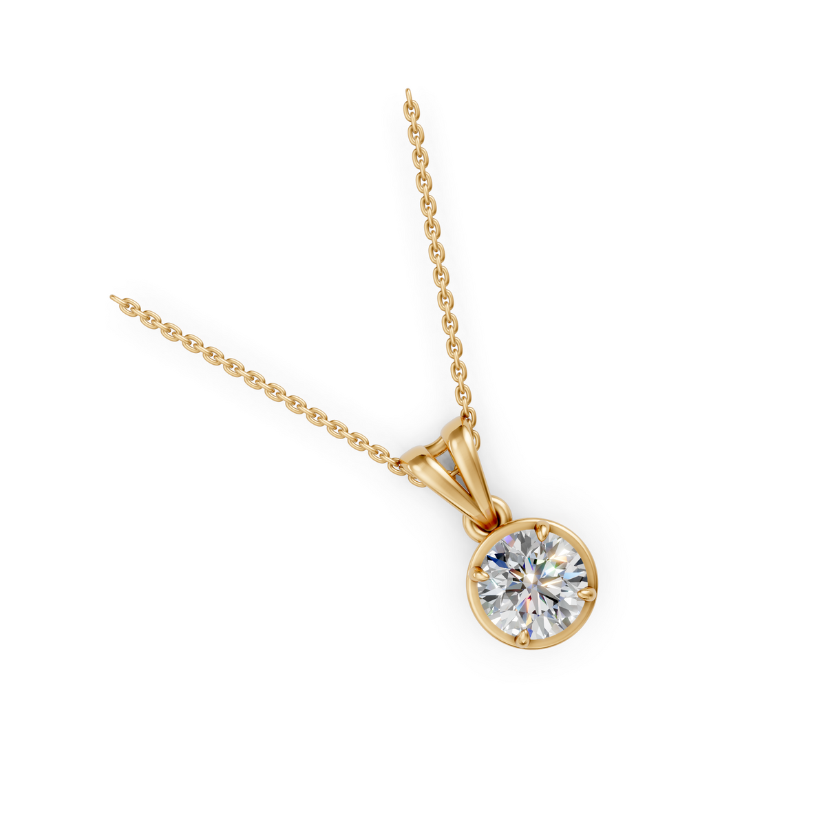 V.07 Pendant - Yellow Gold