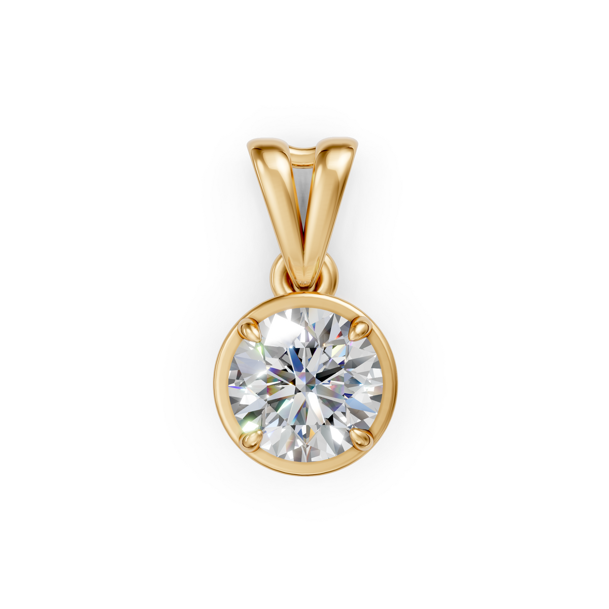 V.07 Pendant - Yellow Gold